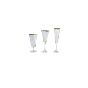 Bella Gold Line Crystal Glassware