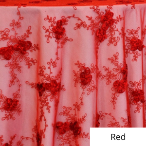 Red Baby Rose Lace