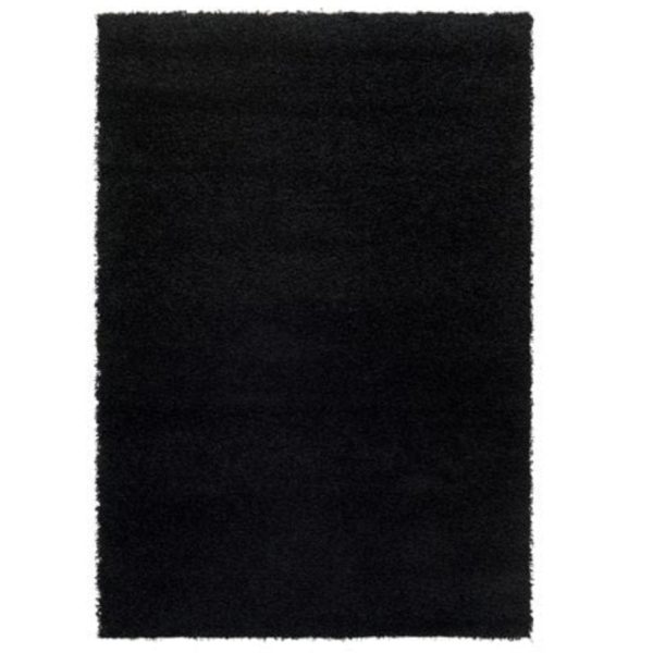 Medium Black Shag Rug