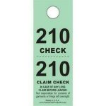 coat check ticket