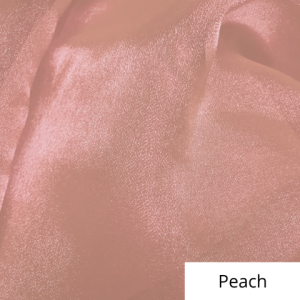 Peach Organza Linen Rental