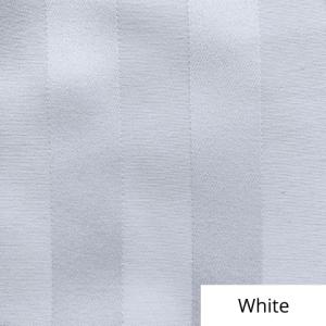 White Polystripe Linen