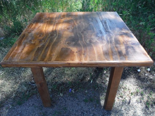 wood farm table