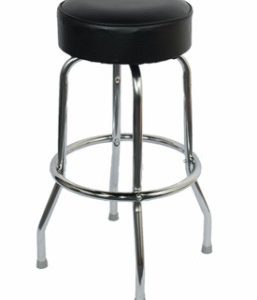 black chrome bar stool