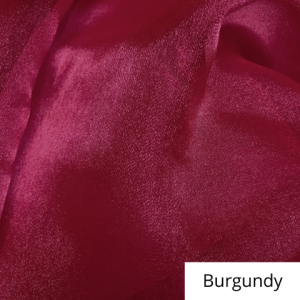 Burgundy Organza Linen Rental