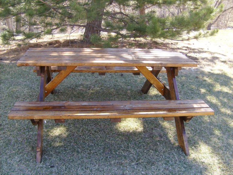 Picnic Table with Bench Specialty Table Rental Allwell Rents