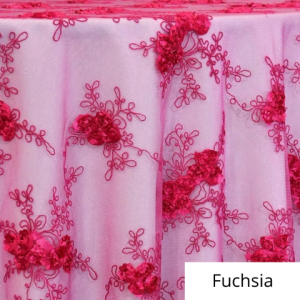 Fuchsia Baby Rose Lace