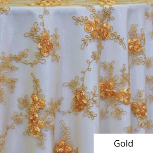 Gold Baby Rose Lace