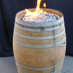 wine barrel fire pit