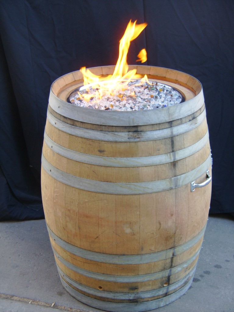Allwell S Wine Barrel Outdoor Fire Pit, Barrel Fire Pit Propane