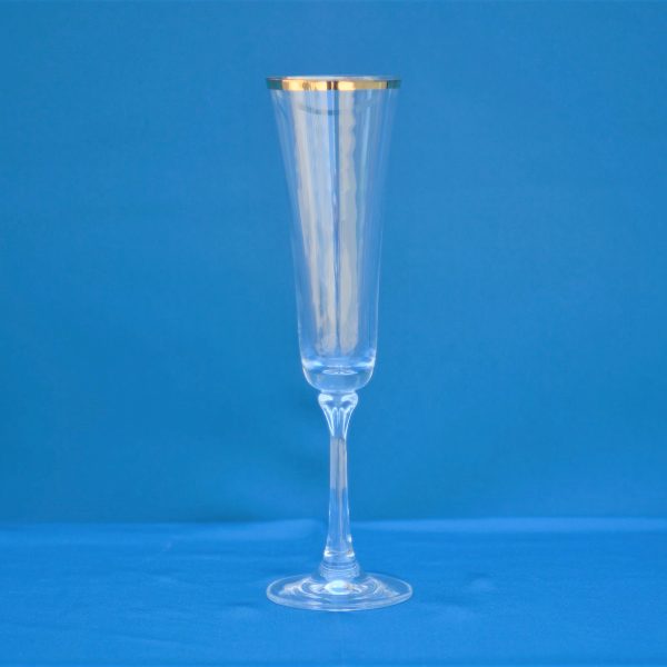 Gold Line Bella Crystal Champagne Flute