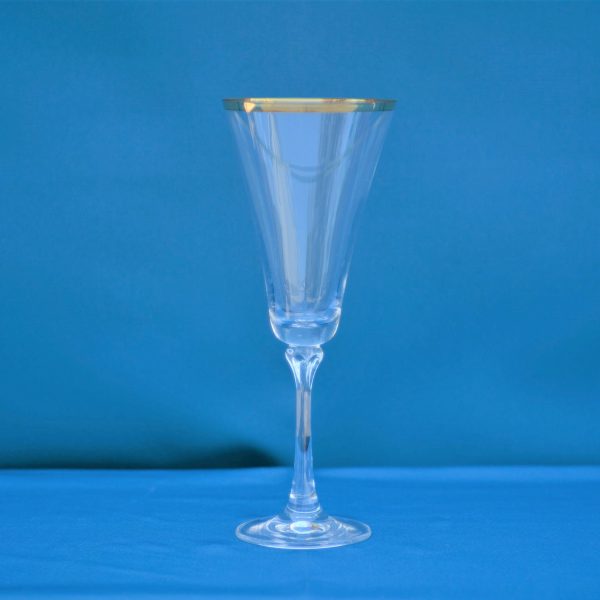 Gold Line Bella Crystal Wine Glass