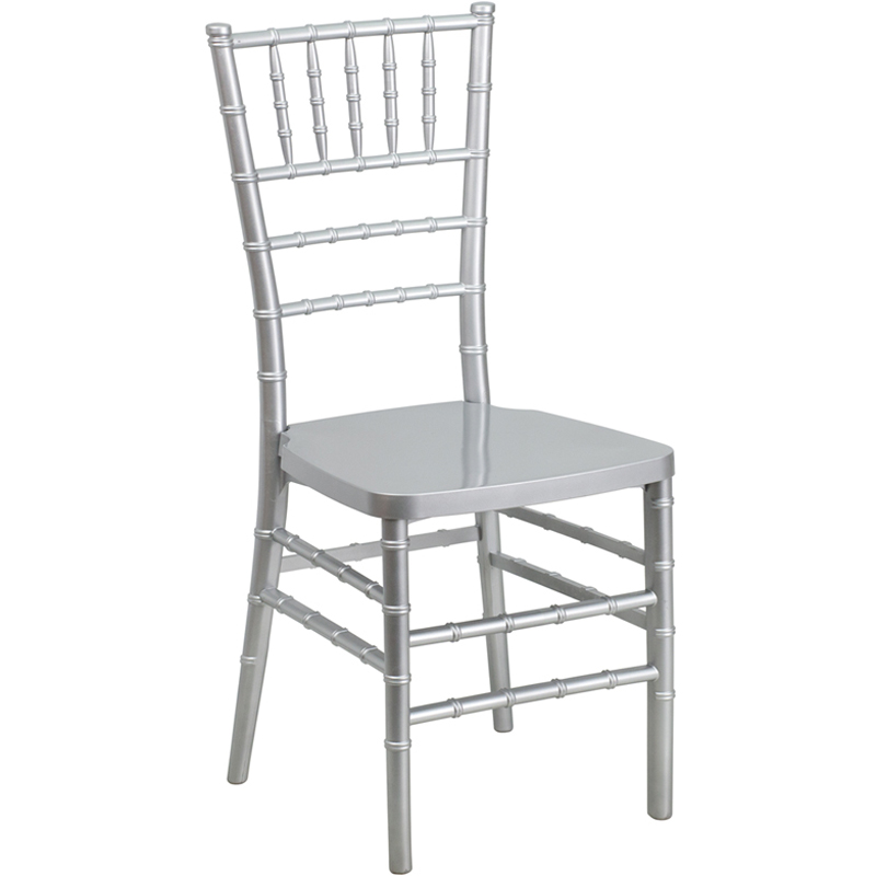 silver cane chair