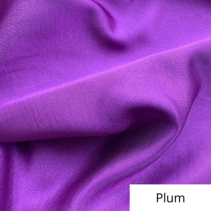 Plum Silk Satin Linen