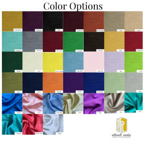 Silk Satin Color Options