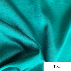 Teal Silk Satin Linen