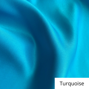 Turquoise Satin Linen