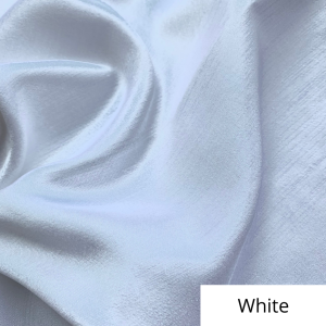 White Silk Satin Linen