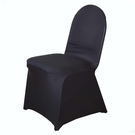 black spandex chair cover