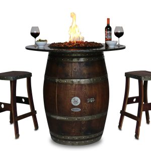 wine barrel table topper
