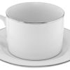 silver line china coffee cup and saucer