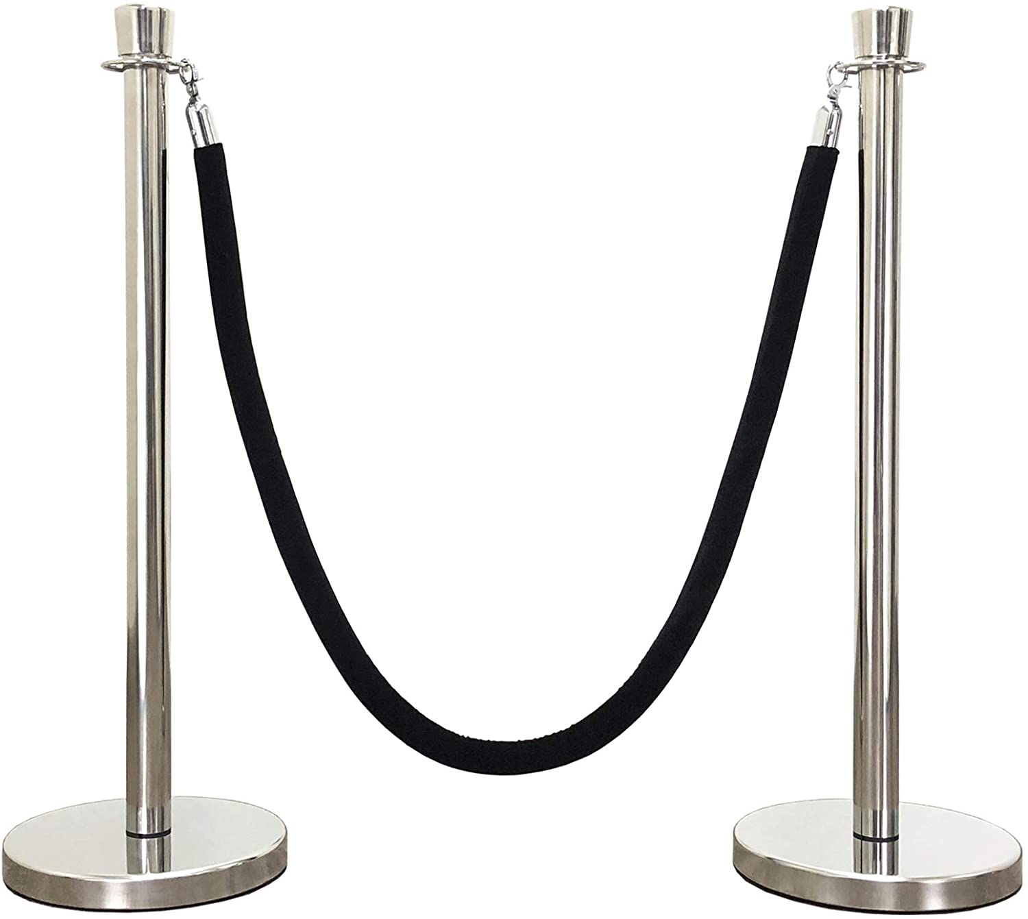 Black Stanchion Rope  Allwell Rents Venue Decor and Rentals