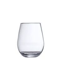 stemless white wine glass