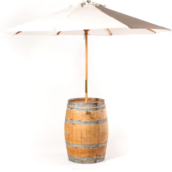 cocktail table with umbrella