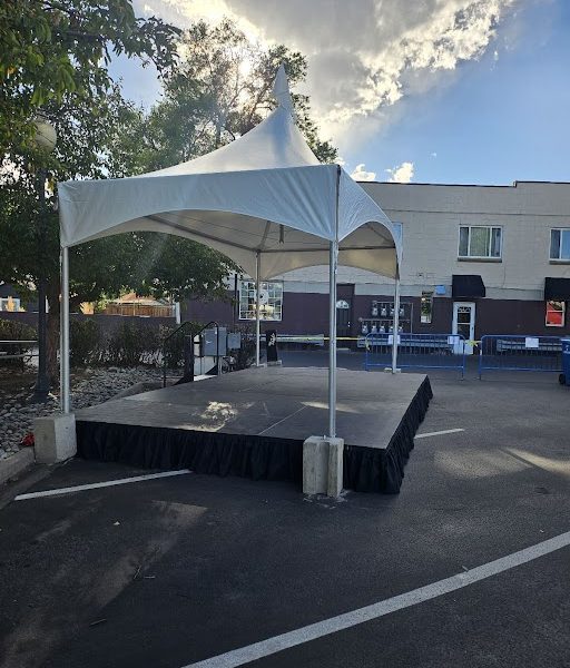 high peak tent set up