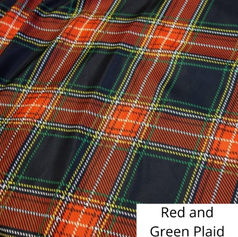 Red and Green Plaid Linen
