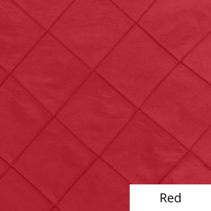 red silk pintuck linen