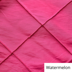 watermelon wide pintuck linen