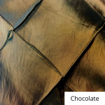 chocolate wide pintuck linen