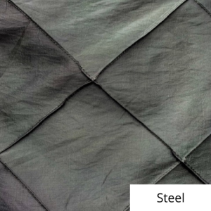 Steel wide pintuck linen