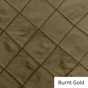 burnt gold silk pintuck linen