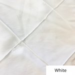 white wide pintuck linen