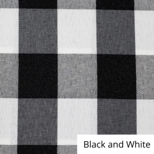 Black and White Checked Linen