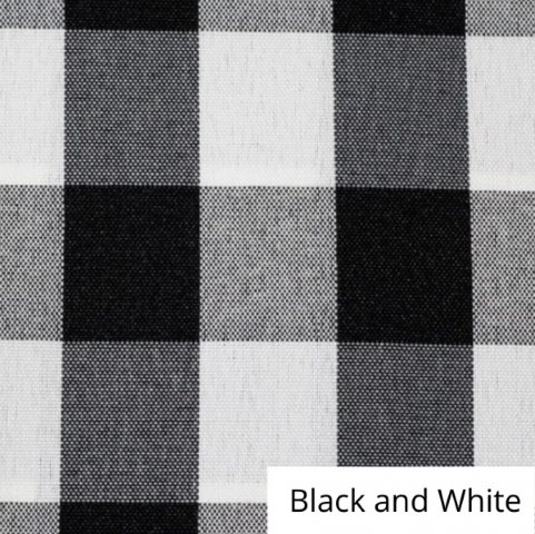 Black and White Checked Linen