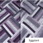 Eggplant Broadway Jacquard