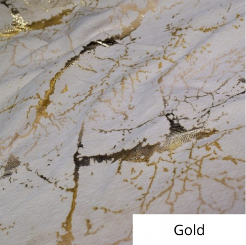 Gold Marble Velvet Linen