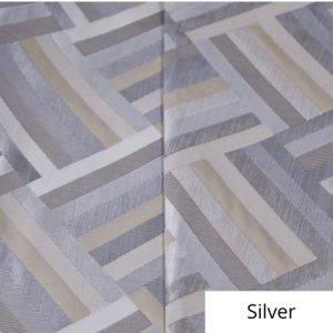 Silver Broadway Jacquard