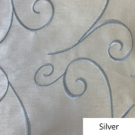 Silver Silk Swirl Linen