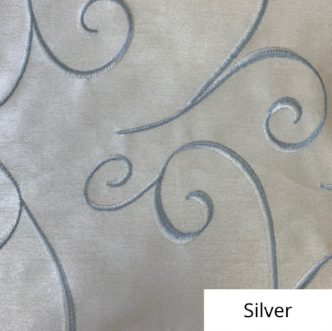 Silver Silk Swirl Linen