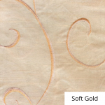 Soft Gold Silk Swirl Linen