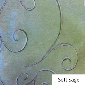 Soft Sage Silk Swirl Linen