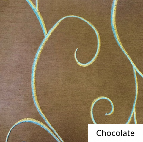 Chocolate Silk Swirl Linen