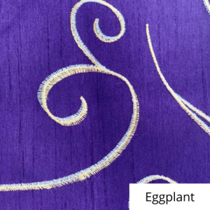 Eggplant Silk Swirl Linen