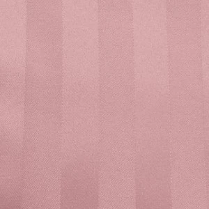Soft blush pink textured fabric with vertical tone-on-tone striped pattern for elegant event linens.
