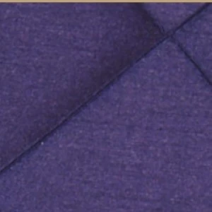 Purple textured fabric swatch with diagonal folded seam and soft heathered appearance.