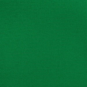 Kelly green textured woven fabric with fine uniform canvas-like weave and solid color.